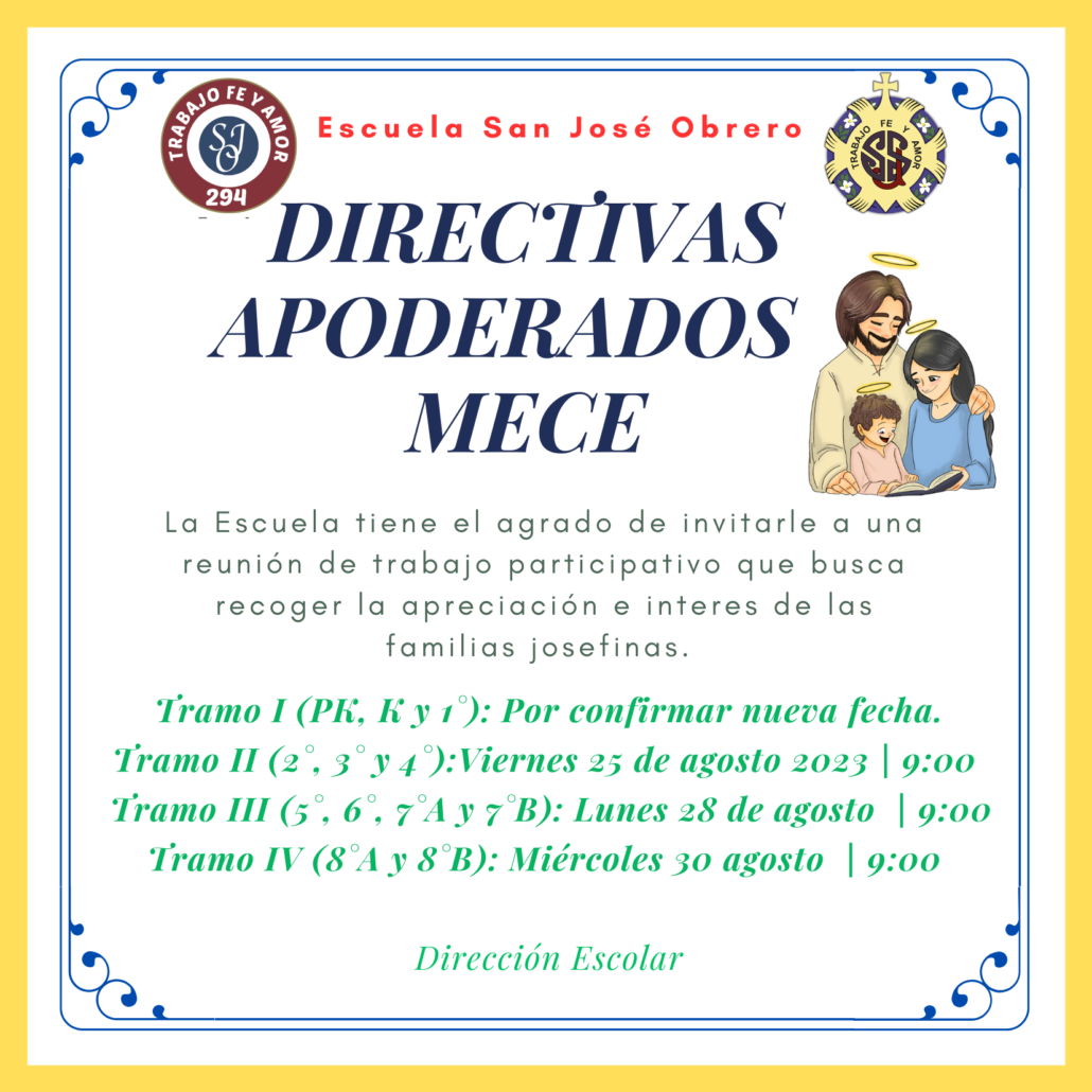 Invitacion directivas apoderados MECE