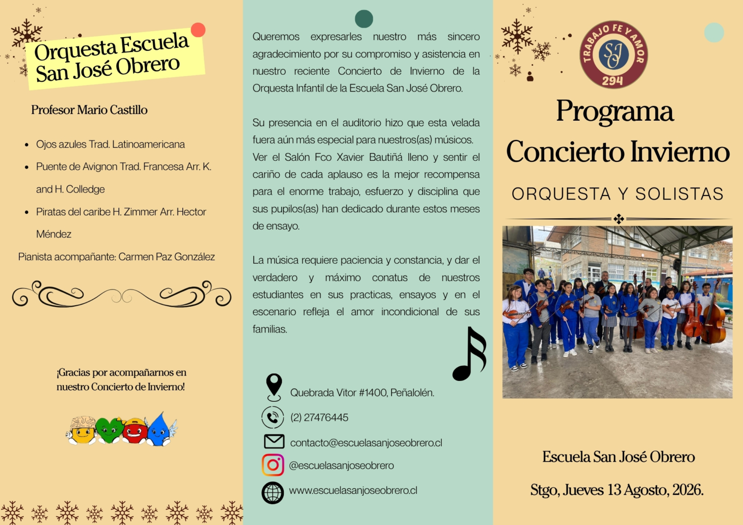 Concierto Invierno SJO 2026